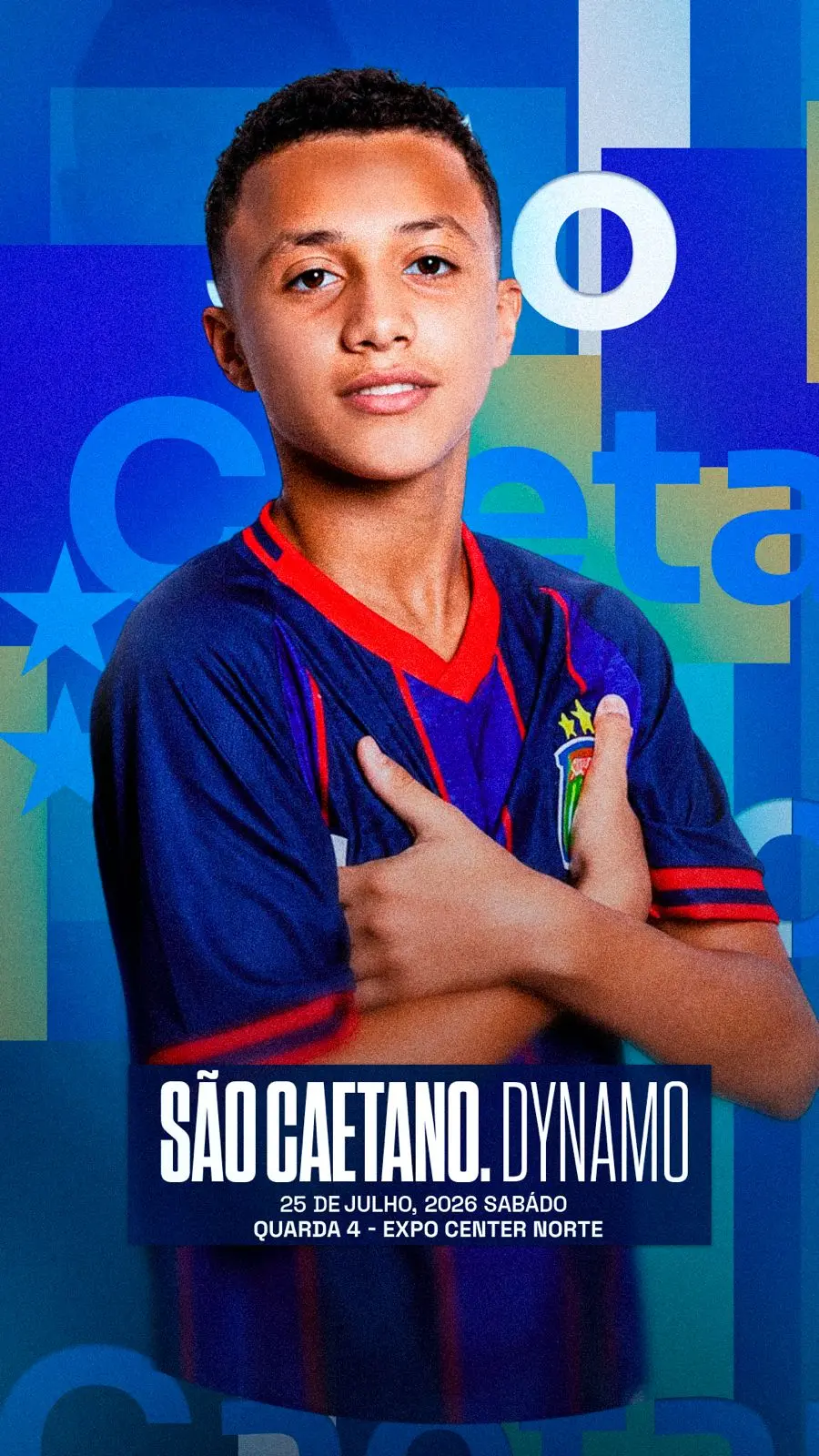 Arte esportiva de atleta criada pela Next Comunica