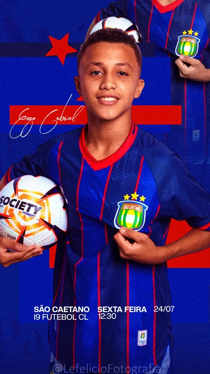 Arte azul e vermelha de atleta segurando uma bola