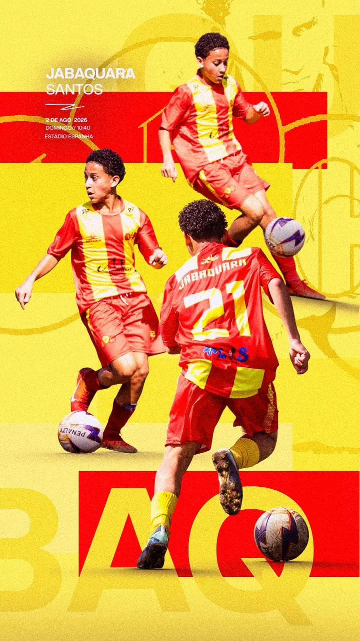 Arte esportiva de equipe criada pela Next Comunica